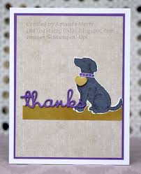 Maybe you would like to learn more about one of these? Did You Stamp Today Puppy Thanks Stampin Up Happy Tails