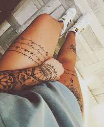 Pinterest Sylviaqueenx19 Tattoo Placement Feminine Best Place To Get A Tattoo That Won T Hurt Trashy Tatt Leg Tattoos Women Tattoos Thigh Tattoos Women