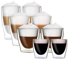 Angebot Ein Schones Design Die Duos 8er Set Doppelwandige Thermo Glaser 2x 80ml Espresso 2x 200ml Teeglas 2x 310ml Latte Ma Bowl Set Tableware Sugar Bowl Set