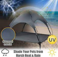 I received my bed canopy tent from the spark reviewer program. Buy Naor Elevated Pet Bed With Detachable Canopy Portable Raised Pet Cot W Non Slip Feet Breathable Cooling Dog Bed Tent For Camping Beach Lawn B M Online Shop On Carrefour Uae