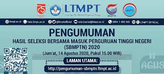 Hal itu seperti diumumkan lembaga tes masuk perguruan tinggi (ltmpt) sebagai pihak penyelenggara sbmptn melalui unggahan di media sosial resmi milik. Pengumuman Hasil Seleksi Sbmptn Ltmpt Tahun 2020 Universitas Diponegoro