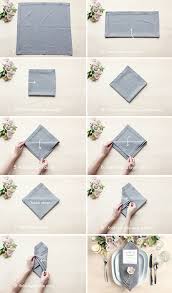 Event formality dictates the shape and size of napkins used. Table Setting Tips 3 Menu Napkin Folds Party Inspiration