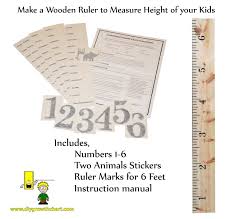Personalized Diy Growth Chart Ruler Decal Kit For Wall Or Do It Yourself Proj