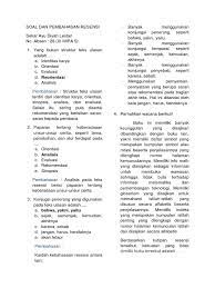 Baca juga artikel yang mungkin berhubungan : Soal Resensi Dan Pembahasan