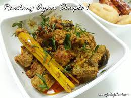 Kalau ada masa nak try buat. Resepi Rendang Ayam Simple Dan Cepat Disediakan