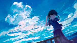 Voir plus d'idées sur le thème sangoku, meilleur manga, fond d'ecran dessin. Fond D Ecran Anime Manga Filles Anime Ciel Bleu Des Nuages Ecoliere Uniforme Du Marin Mer 1920x1080 Odin 1453175 Fond D Ecran Wallhere