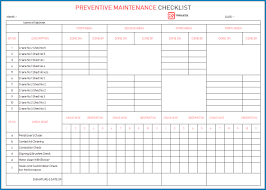 Choosing a template with the right format and details for your company can help increase its efficiency immediately. Preventive Maintenance Format Excel Sop Operational And Preventive Maintenance Checklist Leak Valve Basic Purpose Of Presenting Excel Maintenance Schedule Format Is To Bring Ease In Your Way When Making A