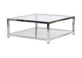 Glass and chrome coffee table sets. Maddox Glass Chrome Coffee Table Interior Kollection Home Decor