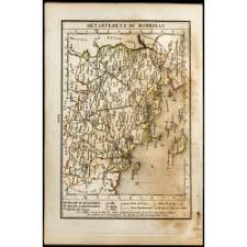 1823 Carte Du Morbihan Departement