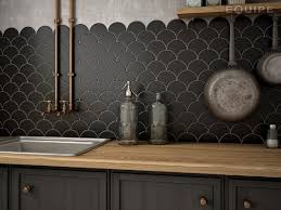 Black And Copper Kitchen Design Black Kitchen Backsplash Ideas In 2020 Black Kitchens Black And Copper Kitchen Black Tiles Kitchen