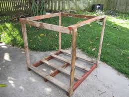 The entire coop is raised off the ground allowing the chickens to… Chicken Pen Under The Mango Tree