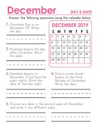 2019 Calendar Days And Dates Education Com Teaching Calendar Calendar Math Time Worksheets