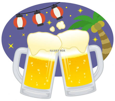 ビール02：イラスト無料