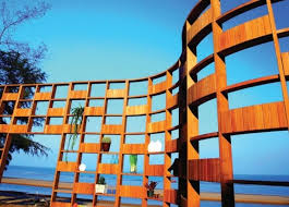 Sichtschutz Terrassen Deesawat Holz Paneel Meer Wandregal Moderne Pergola Gebogene Pergola Sichtschutz Terrasse