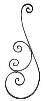 Ils mesurent environ 4 de hauteur et viennent du mur environ 2.25. Decor De Volute A Souder Fer Prepeint 73 X 25 Cm Leroy Merlin