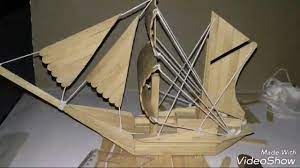 Selain enak dan lezat es krim bisa mengubah mood menjadi lebih baik. Membuat Miniatur Perahu Layar Dari Stik Es Youtube