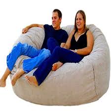 Cozy Sack 6 Feet Bean Bag Chair Large Buckskin Bean Bag Chair Cool Bean Bags Large Bean Bag Chairs