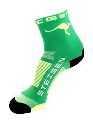 Aus Green Running Socks Half Length Steigen Athletic Apparel Mens Running Socks Running Socks Women Running Socks