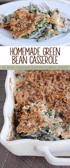 Homemade Green Bean Casserole With Extra Crunchy Topping Mel S Kitchen Cafe Recipe Green Bean Casserole Homemade Green Bean Casserole Green Beans