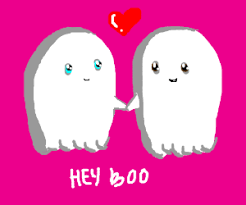 Happy halloween ghost flying in night and the boo ! Hey Boo Tiful Ghosts Holding Hands Drawception