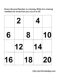 Writing The Missing Numbers Maths Worksheets 1 20 Free Printable Math Worksheets Printable Math Worksheets Math Worksheet