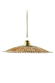 parasol pendant raffia electrical fittings ceiling rose plant fibres