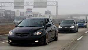 Ms3 Mazda Speed 3 Black Slammed With Images Mazda Cars Mazda 3 Hatchback Mazda
