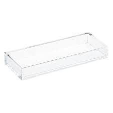 Transform old and boring serving trays into elegant decorative trays that can be also used on your special occasions.this super easy and affordable #diy. Acrylic Trays Clear Acrylic Trays The Container Store