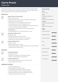 Makeup Artist Resume Sample And Tips Objective Skills
