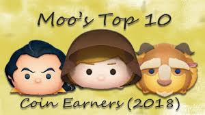 Line Disney Tsum Tsum Moos 2018 Coin Rankings