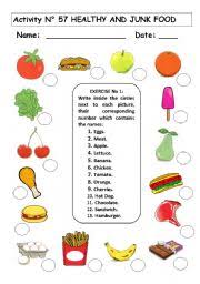 By alia hoyt i'm just going to come out and say it: Healthy And Junk Food Esl Worksheet By Andresdomingo