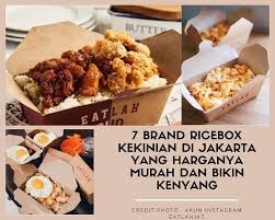 Nasi box yang sedang trend saat ini dikemas dengan lebih ramping dan lebih simple. 7 Brand Rice Box Kekinian Di Jakarta Harga Miring Rasa Tiada Banding Mediaini
