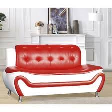 Quelque soit le modèle de canapé et le mix de tissus que vous choisirez nous vous proposons un prix unique de 1550 € le mètre linéaire. Viscologic Grandeur Canape De Luxe Capitonne En Faux Cuir De Premiere Qualite Par Dessus D Oreiller De Luxe Canape Pour Le Salon De Bureau A Domicile Sofa Rouge Blanc Best Buy