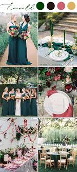 Maybe you would like to learn more about one of these? 14 Dark Green Emerald Wedding Colors Palettes Hi Miss Puff