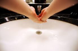 hands after washing them