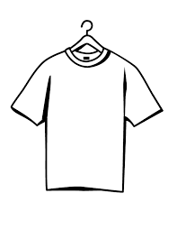 Colors in the image are examples of assorted colors. T Shirt Coloring Page Coloring Home