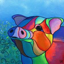 This Little Piggy Ot Aemgallery Na Etsy Whimsical Art Pig Art Animal Art