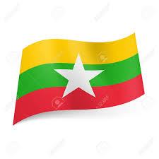 Maybe you would like to learn more about one of these? National Flag Of Republic Of The Union Of Myanmar Yellow Green And Red Horizontal Stripes With White Star In Centre Royalty Free Cliparts Vectors And Stock Illustration Image 25831912