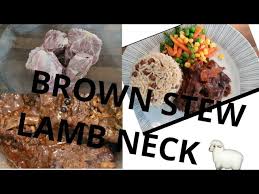 Once the sausage is caramelized and crisp around the edges, remove it from the pot and set aside. Cook With Shan Brown Stew Lamb Neck Jamaican Inspired Style Youtube