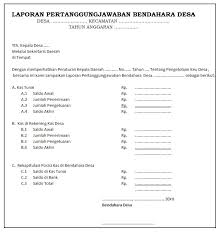 Contoh spj bos 2017 2018 jenjang sd smp sma sederajat. Tiap Bulan Bendahara Desa Wajib Laporkan Pertanggungjawaban Uang Desa Berita Banda Baro