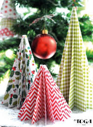 Mes Sapins En Pliage 3d Vert Et Rouge