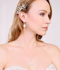 Orecchini da sposa a goccia, orecchini da sposa, orecchini pendenti con  zirconi cubici di pera a goccia, orecchini a goccia Isabella