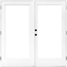 Qr code link to this post. Mp Doors 72 In X 80 In Fiberglass Smooth White Right Hand Outswing Hinged Patio Door Ht6068r00201 The Home Depot