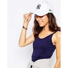 New Era 9forty New York Yankees Cap 17 Liked On Polyvore Featuring Accessories Hats White Strap Hats New York Yankees Ha Ny Cap Fashion New Era 9forty