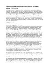 Keyword outline example / persuasive speech keyword outline. Pdf Entrepreneurship Research Project Paper Structure And Outline
