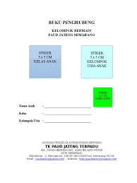 Terjadi error mohon coba kembali. C 17 Buku Penghubung Paud Tk Kb Tpa Sps