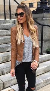 17 Stylish Leather Jacket Outfits You Should Try Outfit Casual Jeans Leatherjacket Fashion Cute Outfits Fall Outfits