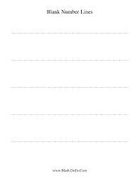 The Blank Number Line Math Worksheet From The Number Sense Worksheet Page At Math Drills Com Number Line Open Number Line Number Sense Worksheets