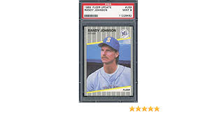 1989 fleer randy johnson rookie card. Randy Johnson 1989 Fleer Update Baseball Rookie Card Rc U59 Graded Psa 9 Mint At Amazon S Sports Collectibles Store
