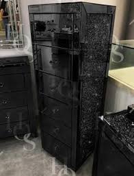 Black Mirror Crush 6 Drawer Tallboy Mirrored Furniture Sparkle Diamond House Of Sparkles Mirrored Furniture Mirrored Bedroom Furniture Luxury Bedroom Furniture